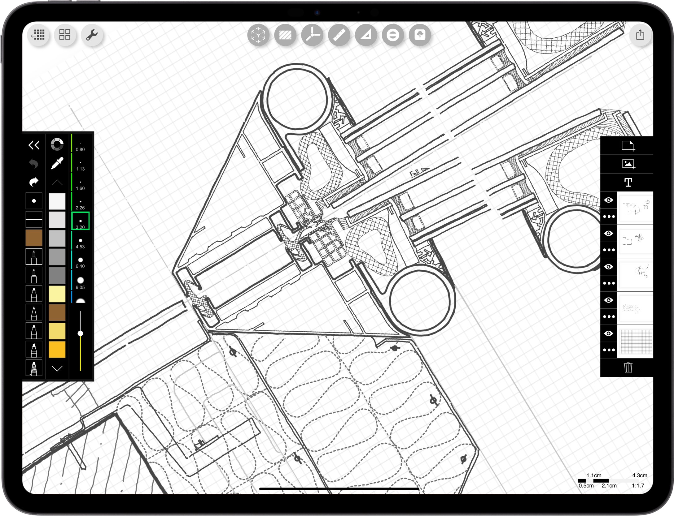 best app for Engineers Contractors_ iPad drawing for Engineering Construction_facade detail drawing